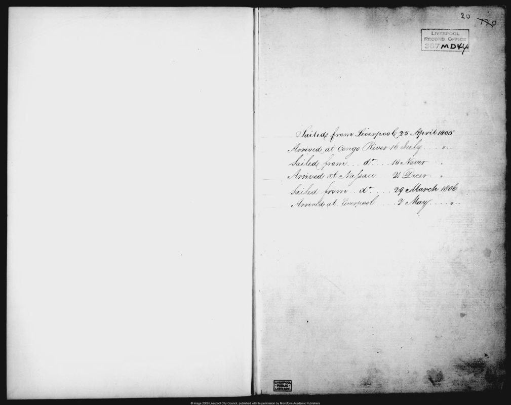 View document: Account book of the ship Fortune.