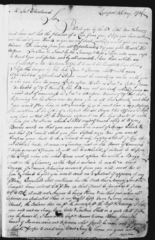 View document: Letter book, etc., of Robert Bostock, v. 2.