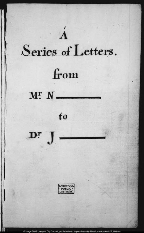 View document: Copy letters from John Newton to Rev. Dr Jennings.