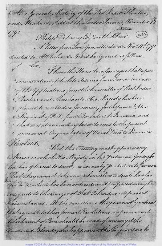 View document: Reports, 1791 March 1-30.