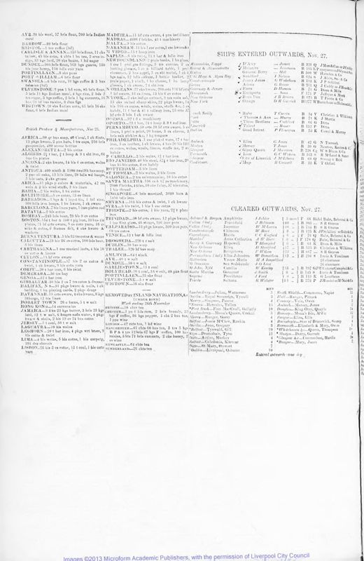 View document: Bills of Entry for the year 1847.