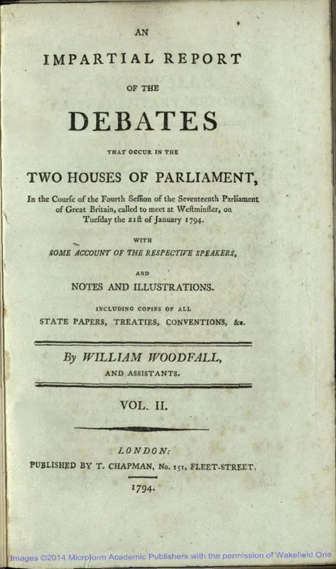 View document: Vol. II, February-March 1794.