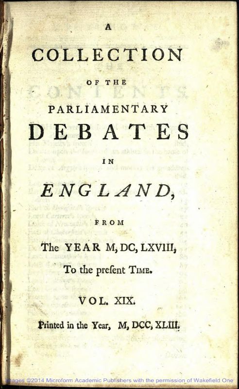 View document: Vol. XIX, 1740-1741.