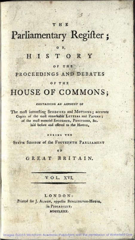 View document: Vol. XVI, 1779-1780.