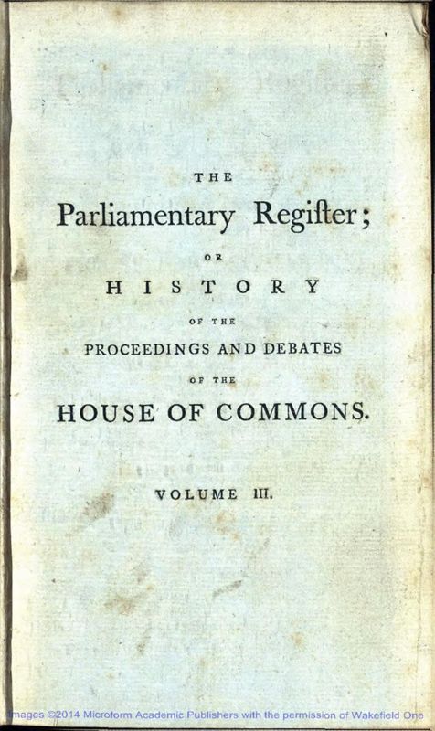 View document: Vol. III, Mar 1781 - Jul 1781.