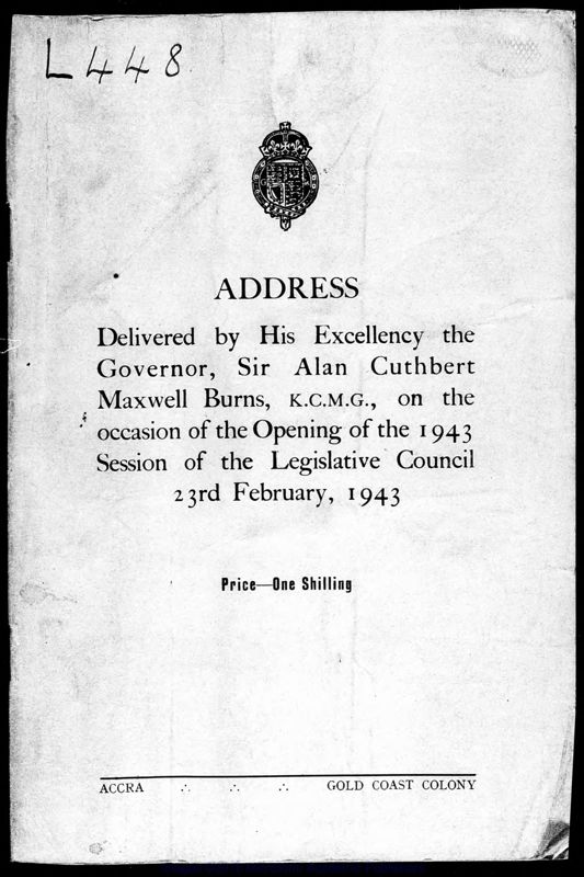 View document: Governor's Addresses, 1943-1956.