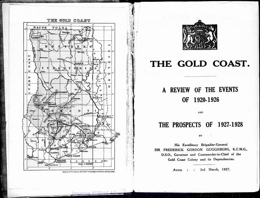 View document: Guggisburg Report on the Gold Coast, 1920-1928.