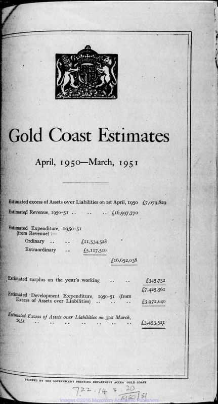 View document: Estimates, 1950-1954.