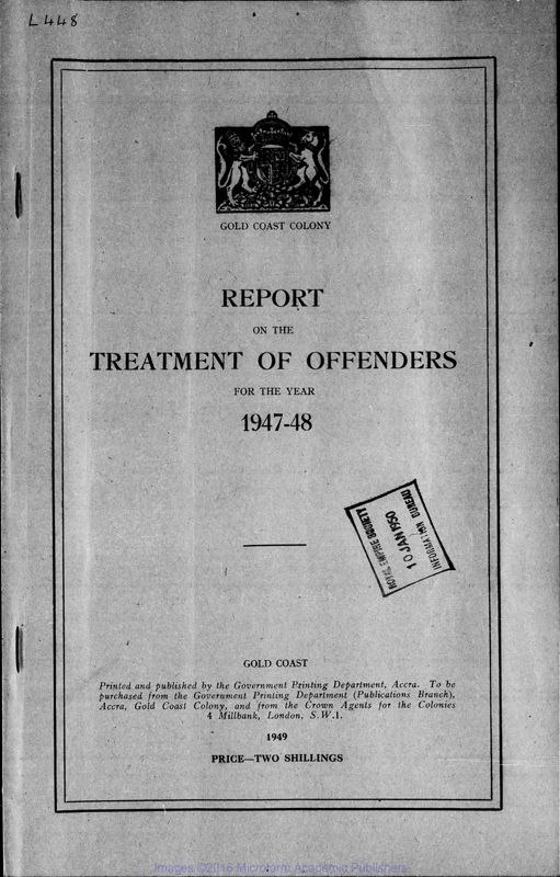 View document: Prison and Offender Management, 1947-1956.