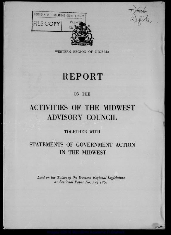 View document: Advisory and Town Councils, 1917-1959.