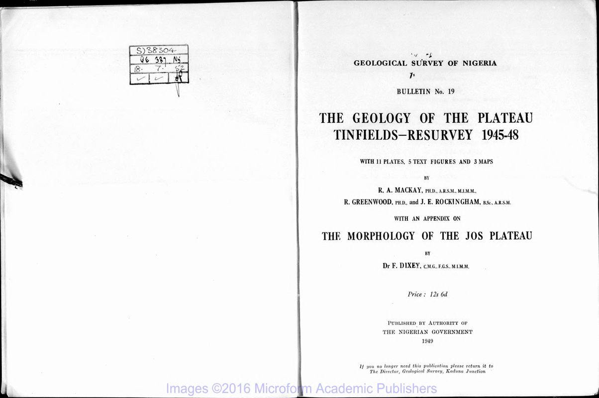 View document: Geological Survey Bulletin, 1949-1957.