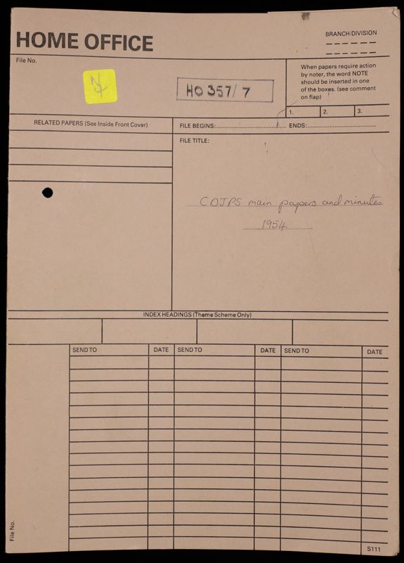 View document: HO 357/7: Minutes and Papers of Civil Defence Joint Planning Staff.