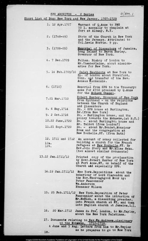 View document: Index to the C series letters, 1635-1812.